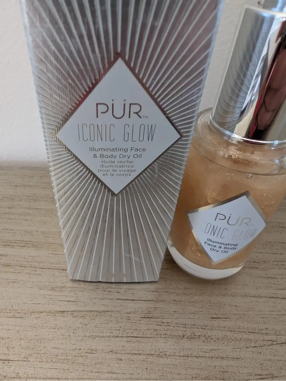 PUR Minerals Iconic Glow Shimmer Dry Oil Face & Body Illuminating 1oz/30ml NIB